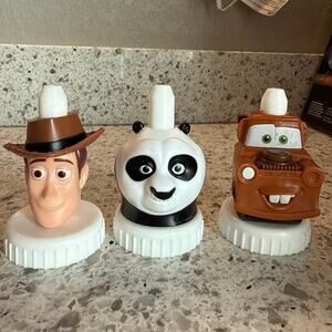 GOOD 2 GROW Toppers Disney Kung Fu Panda Cars Toy Story Woody Lot of 3
